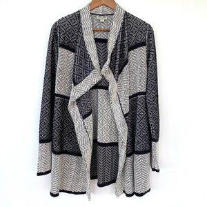 Lucky Brand open  cardigan in 💯 cotton knit